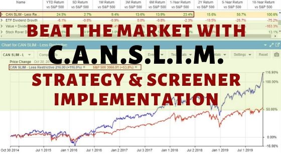 The Best CANSLIM Stocks Screener to Find CANSLIM Stocks
