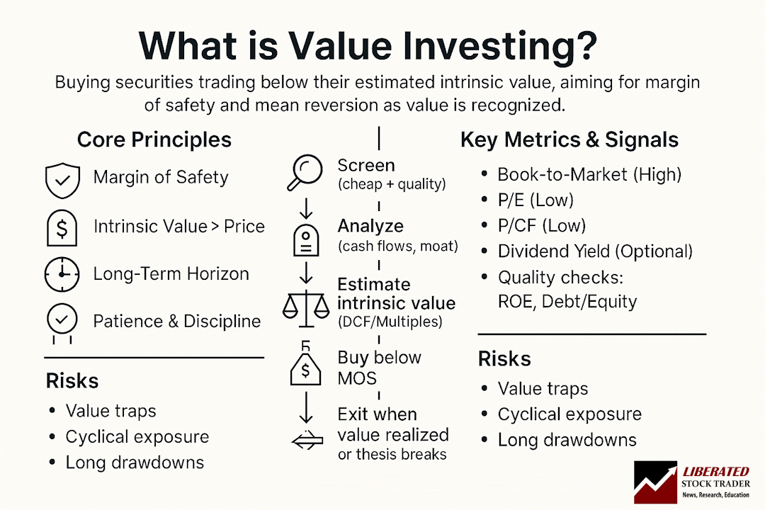 What is Value Investing? Core Principles, Metrics & Flow Diagram